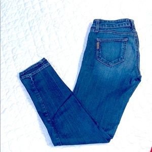 Paige jeans peg skinny dark denim jean fit size 26